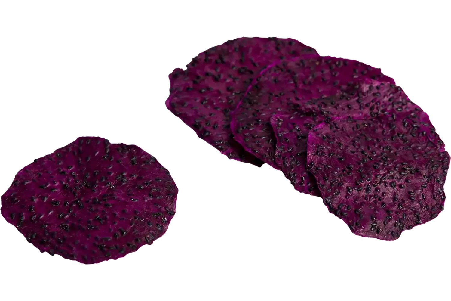 Gedr. rode pitahaya schijfjes 50-60st kist 15 stuks